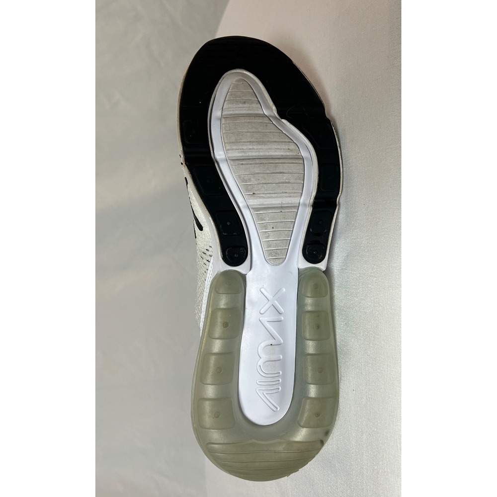 Nike Air Max 270 Flyknit White Black AH6803-100 Women's 8.5 Running Shoes - Picture 11 of 16